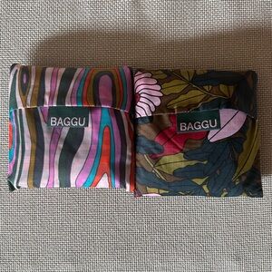 BAGGU Candy Woodgrain & Pink Fern Standard Reusable